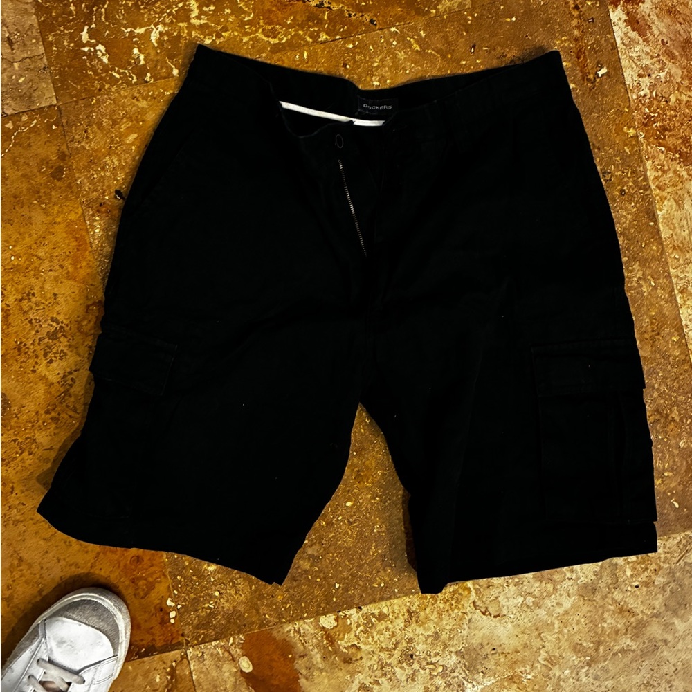 Black Cargo Shorts
